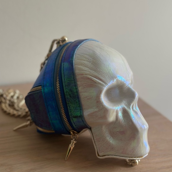 Iridescent Skull Mini Bag - Picture 1 of 8